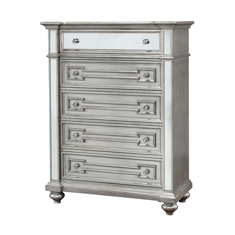 Salamanca I Chest in Silver Finish