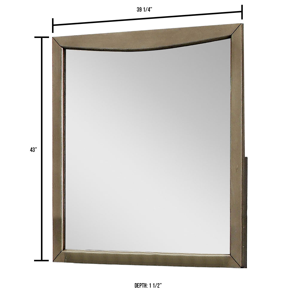 SNYDER II Mirror in Gray finish