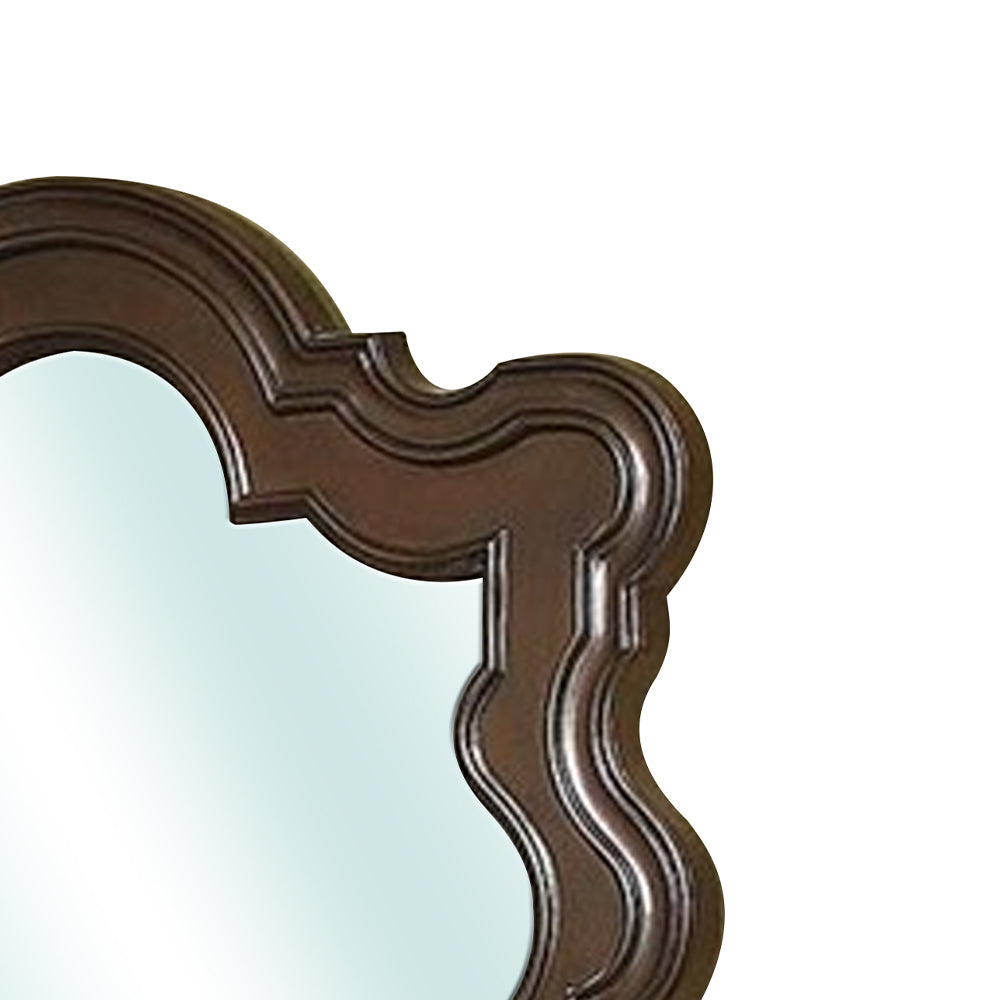 Arcturus Mirror in Brown Cherry Finish
