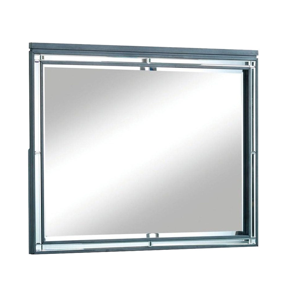 Clover Mirror in Gray finish