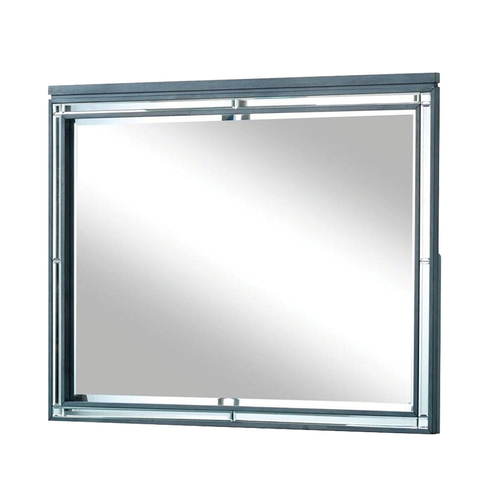 Clover Mirror in Gray finish