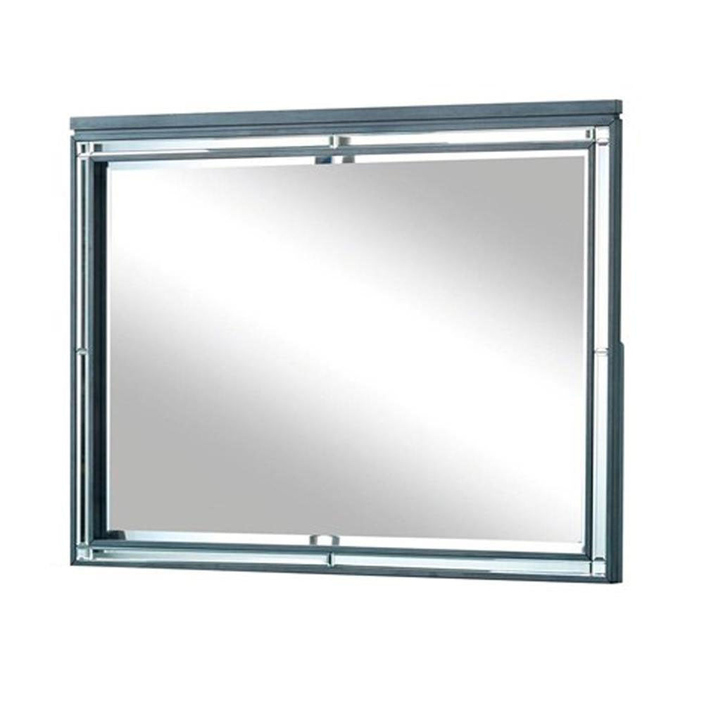 Clover Mirror in Gray finish
