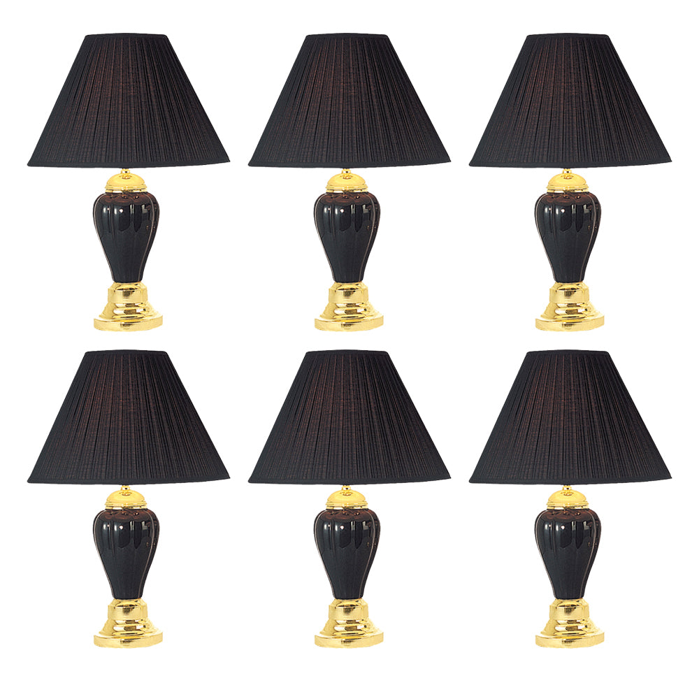 SCARLETT Table Lamp (6/CTN) in Black Finish