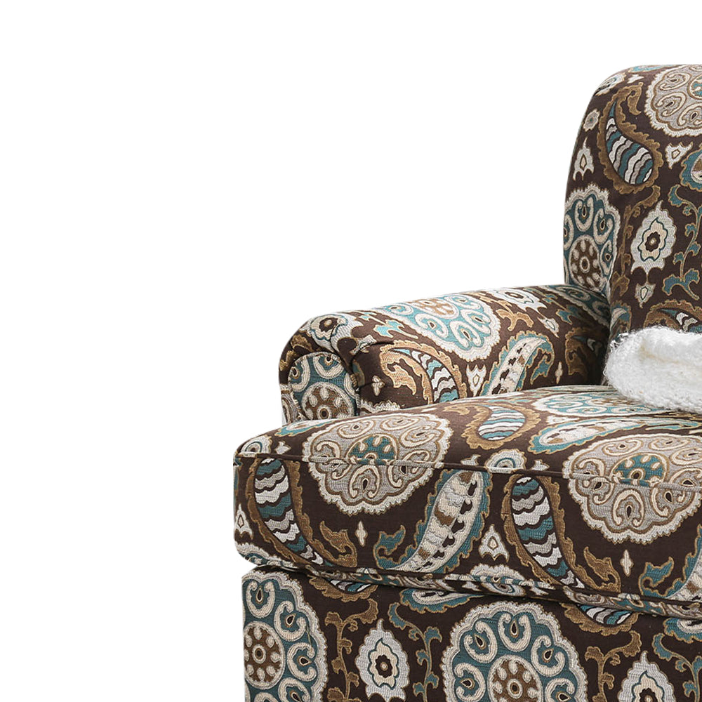 Amani Chair in Brown/Pattern Finish
