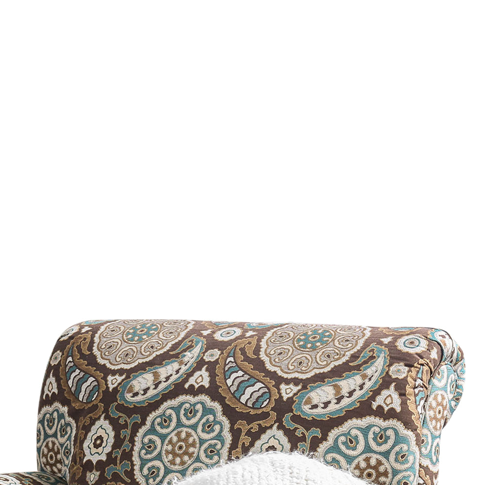Amani Chair in Brown/Pattern Finish