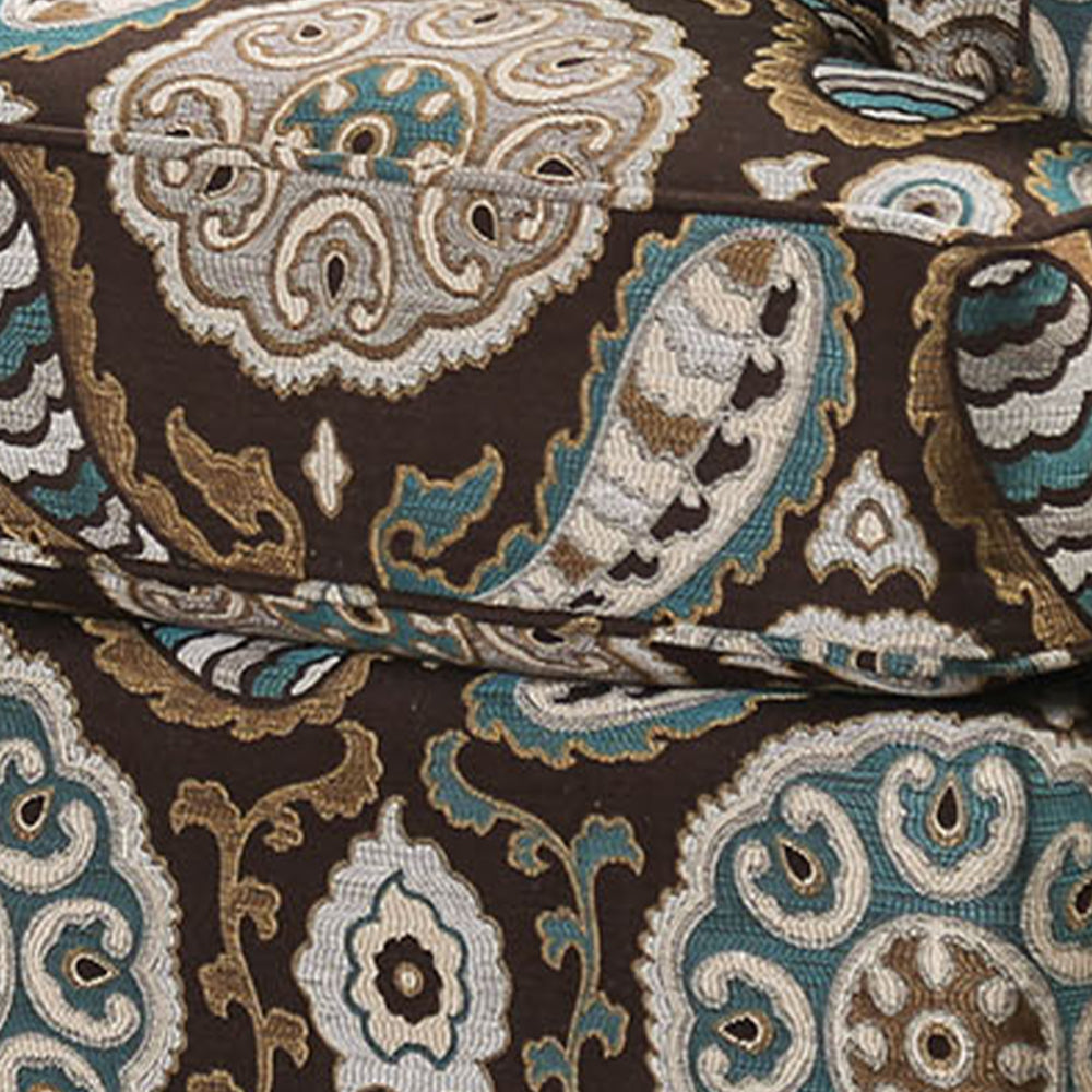 Amani Chair in Brown/Pattern Finish