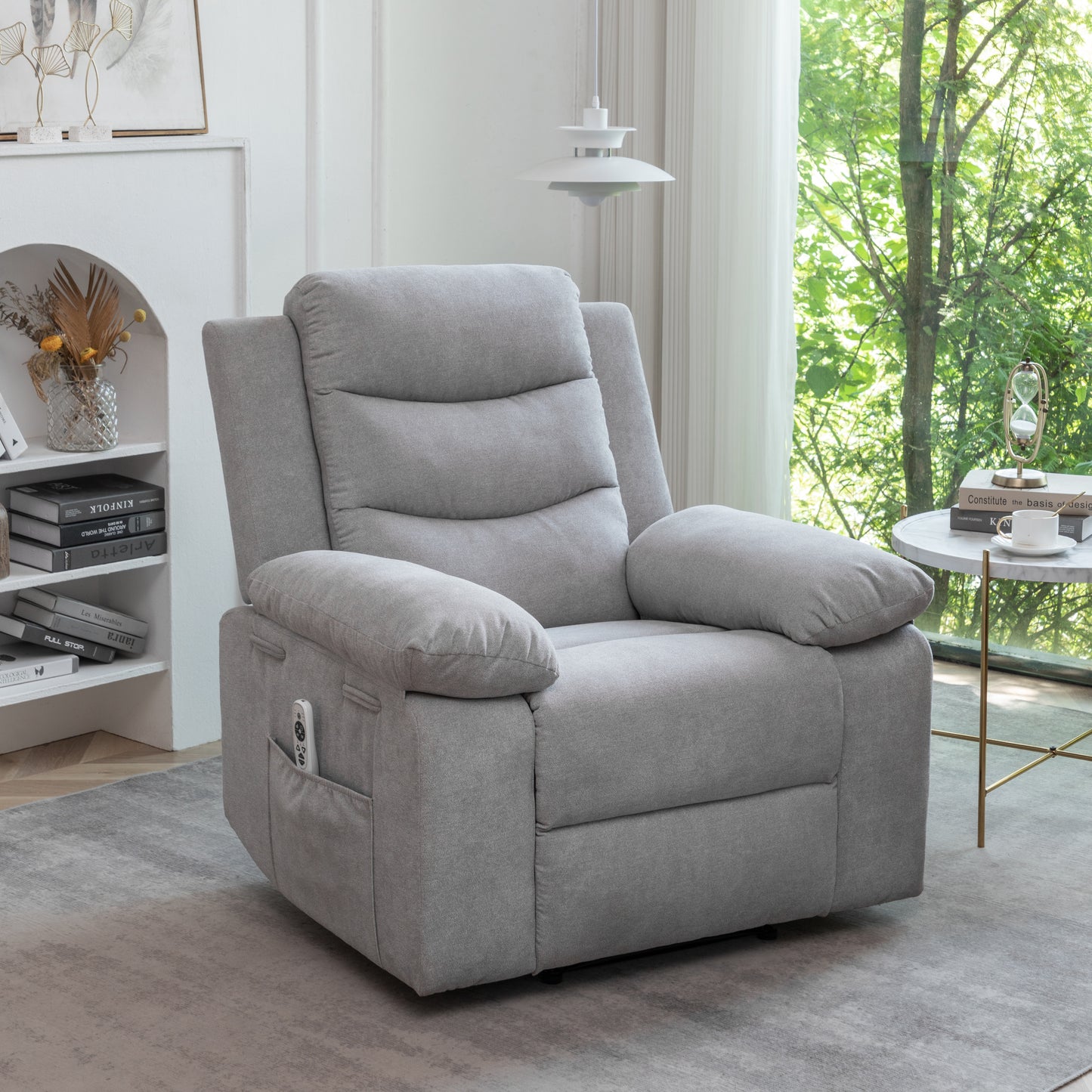 Julian Recliner in Beige Finish