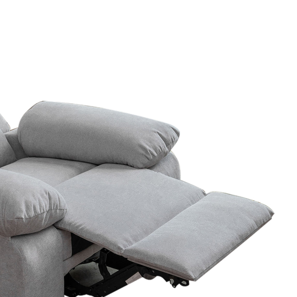 Dimash Recliner in Light Gray Finish