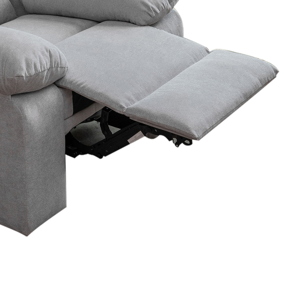 Dimash Recliner in Light Gray Finish