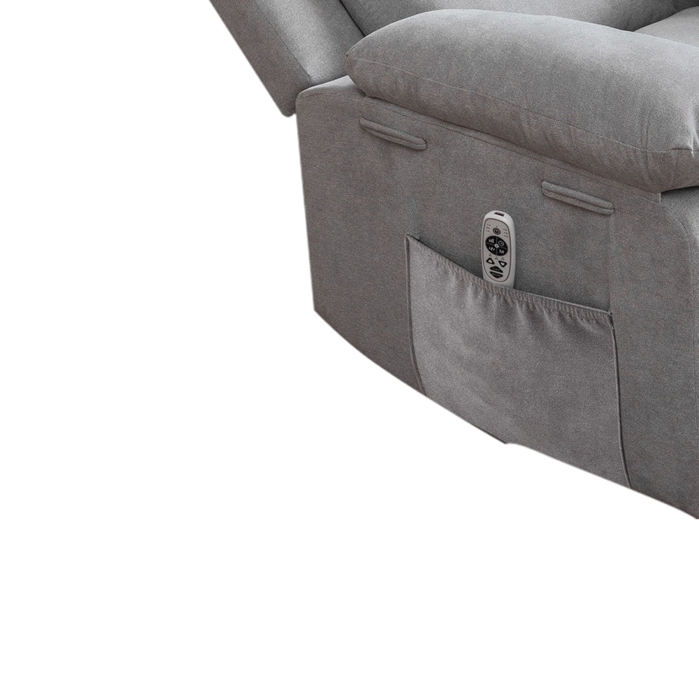 Dimash Recliner in Light Gray Finish