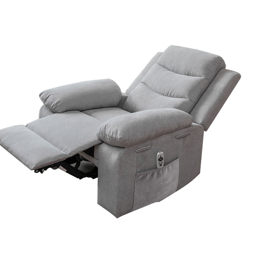 Dimash Recliner in Light Gray Finish