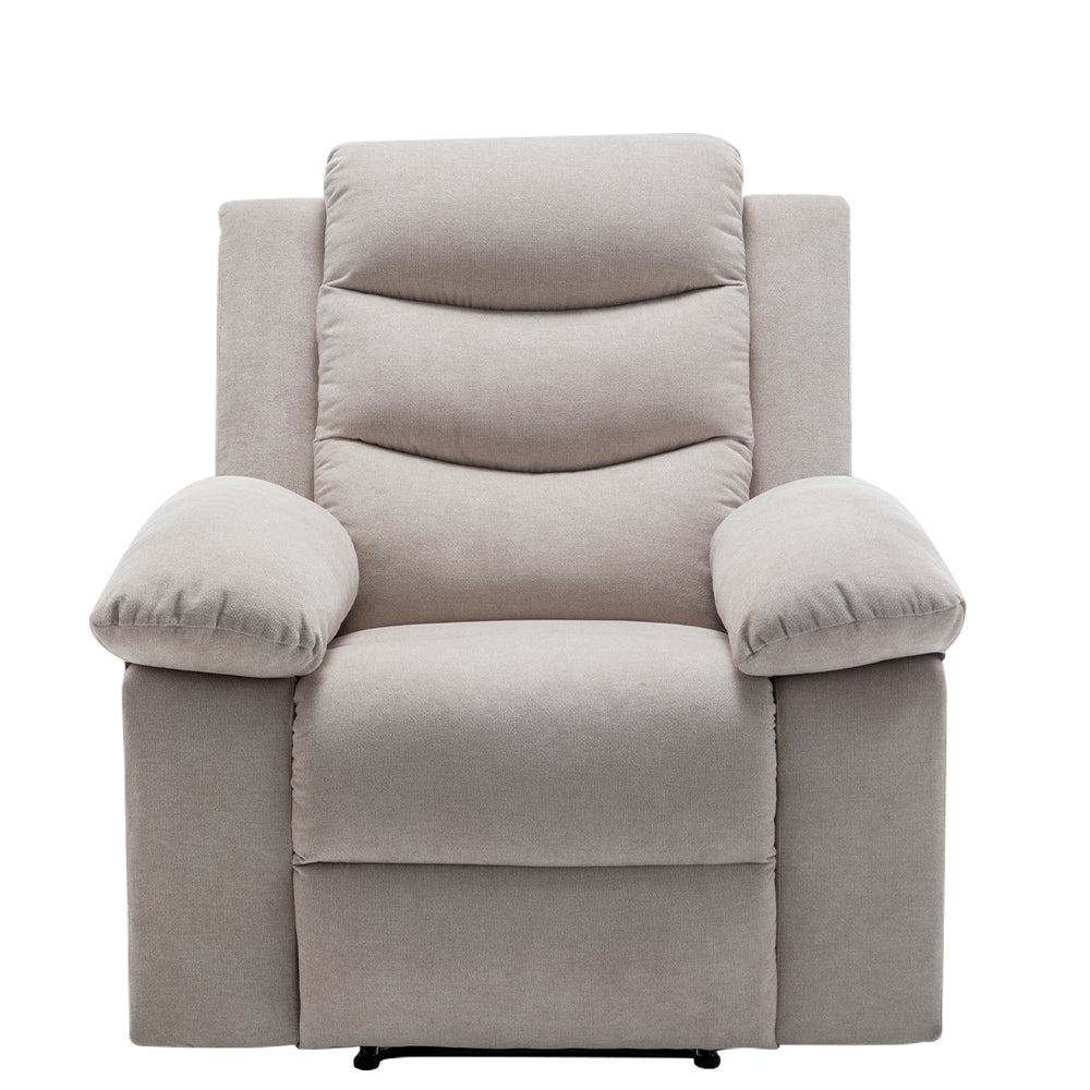 Julian Recliner in Beige Finish