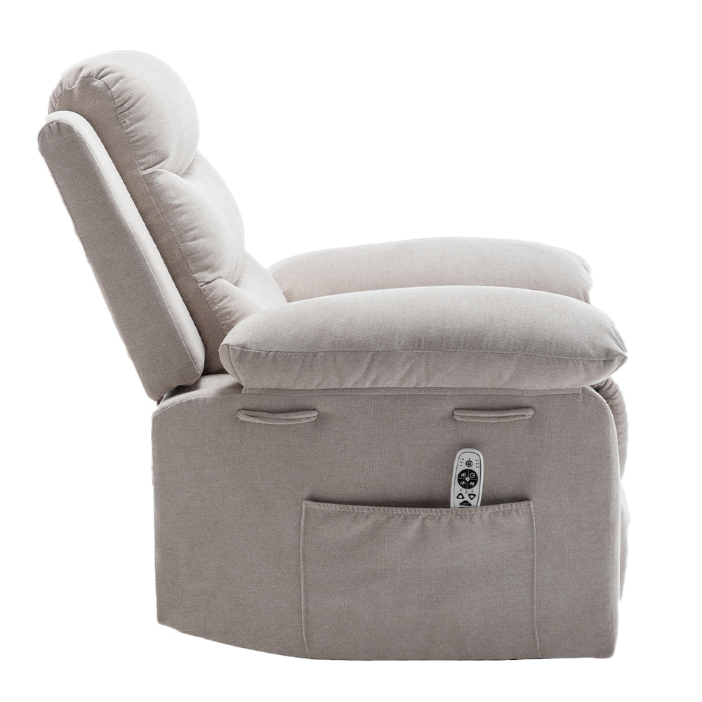 Julian Recliner in Beige Finish