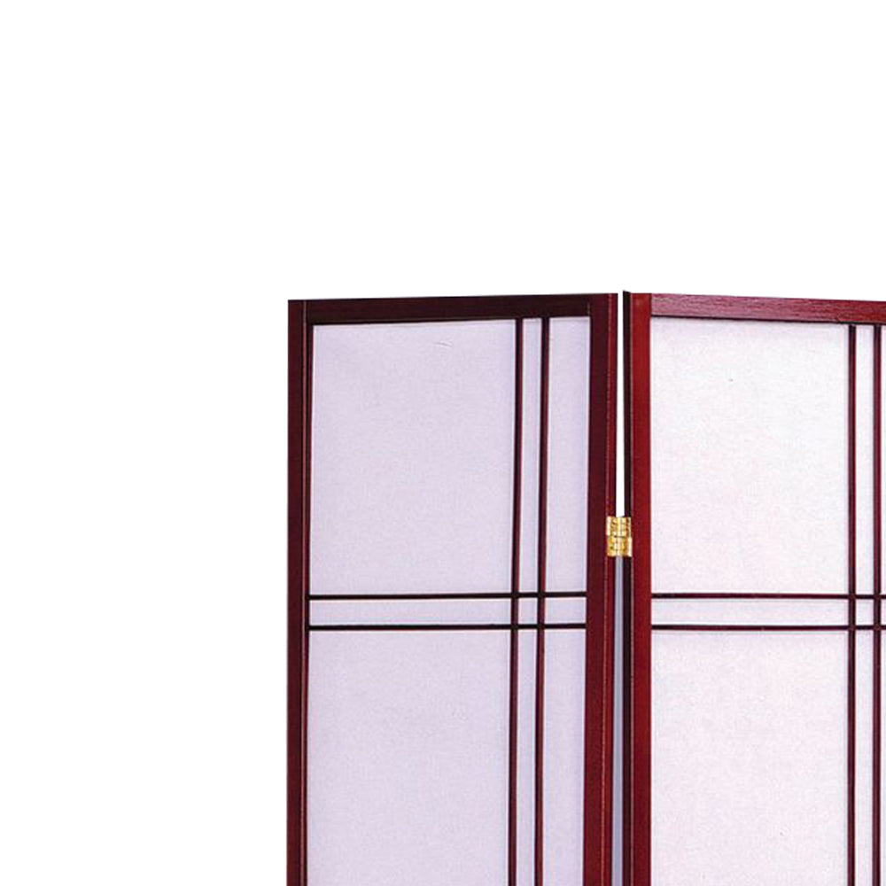 Boaz II Cherry color 3 panel screen