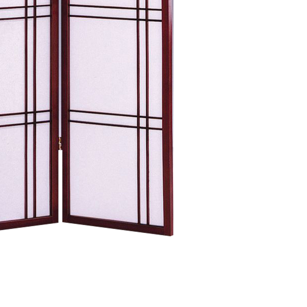 Boaz II Cherry color 3 panel screen