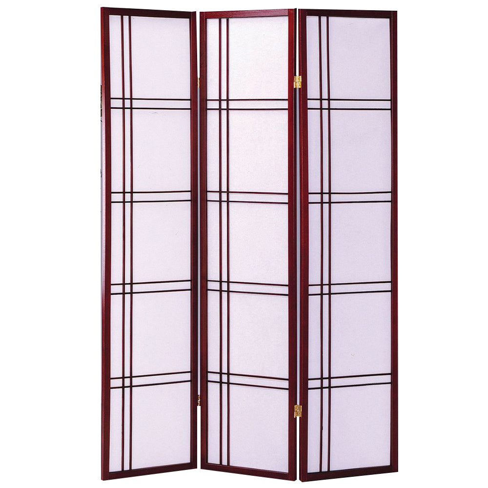 Boaz II Cherry color 3 panel screen