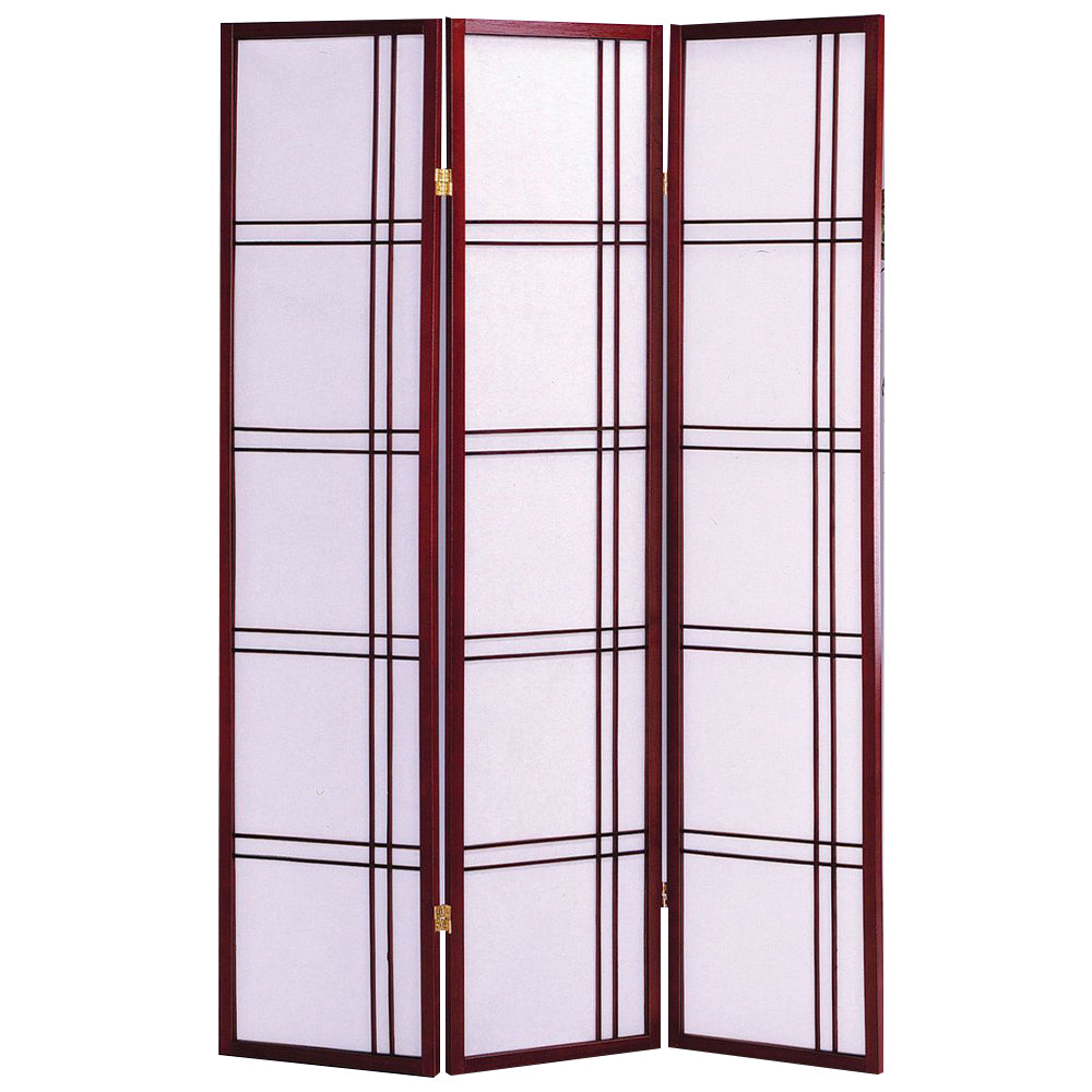 Boaz II Cherry color 3 panel screen