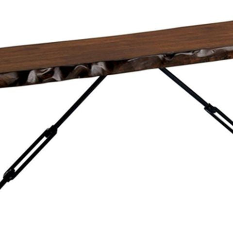 Dulce Bench in Walnut Finish