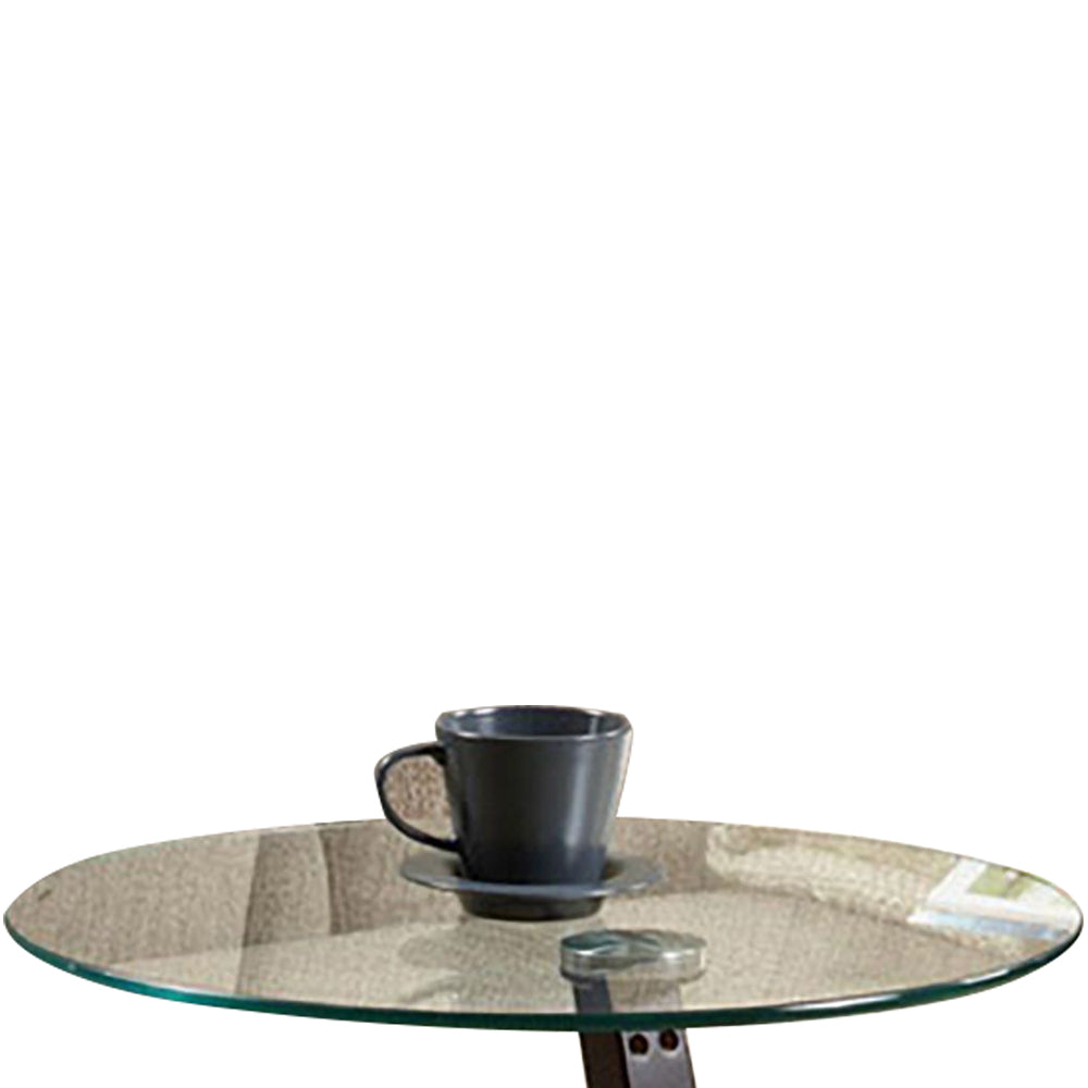 Caspian Snack Table with glass top and expressor stand