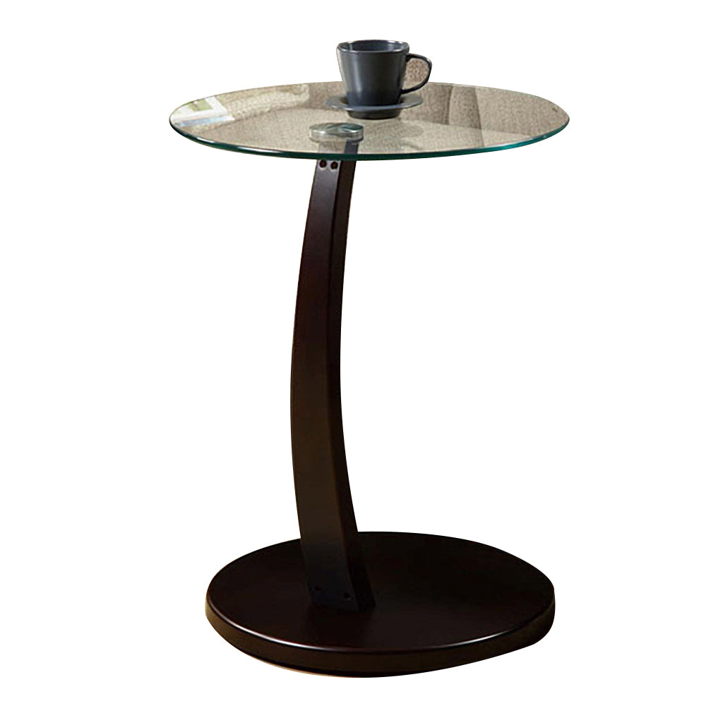 Caspian Snack Table with glass top and expressor stand