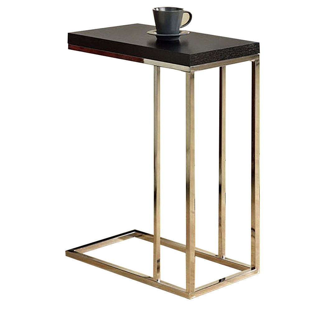 Atticuss Snack Table with black top and chrome legs