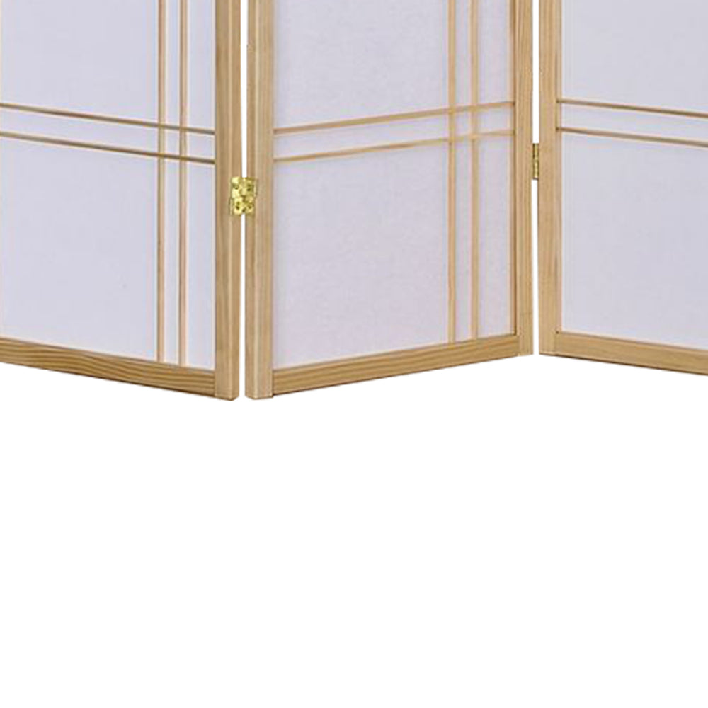 Talulah Natural 3 panel shoji Screen