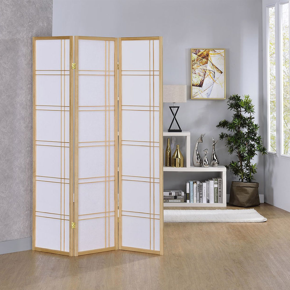 Talulah I Natural 4 panel shoji Screen
