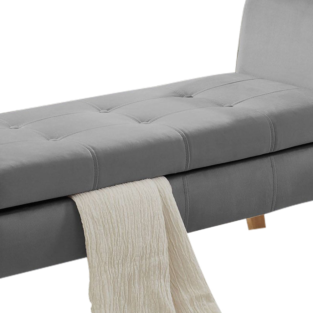 Finn I Gray Bench with storage