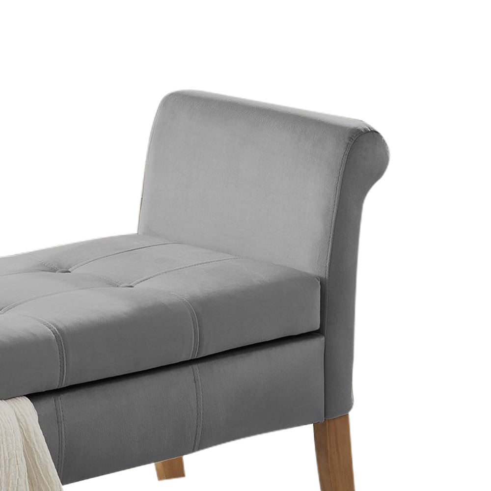 Finn I Gray Bench with storage