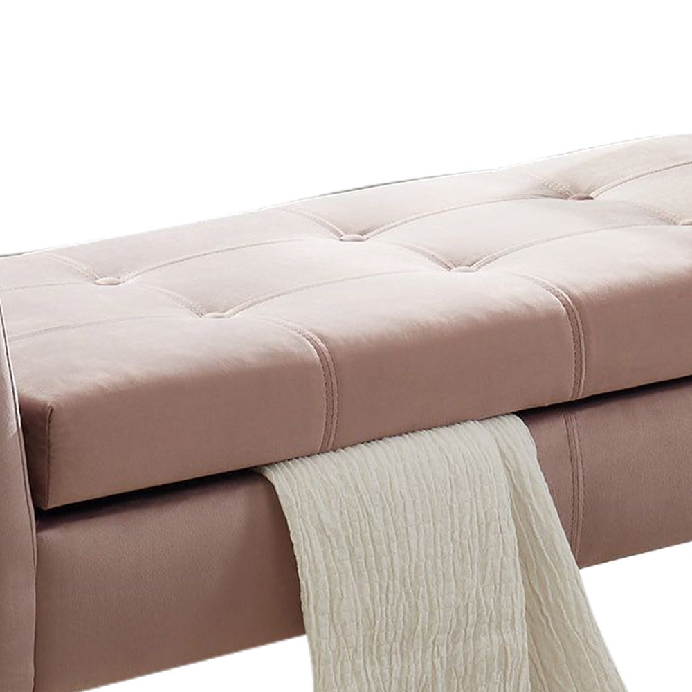 Finn II Pink Bench with storage