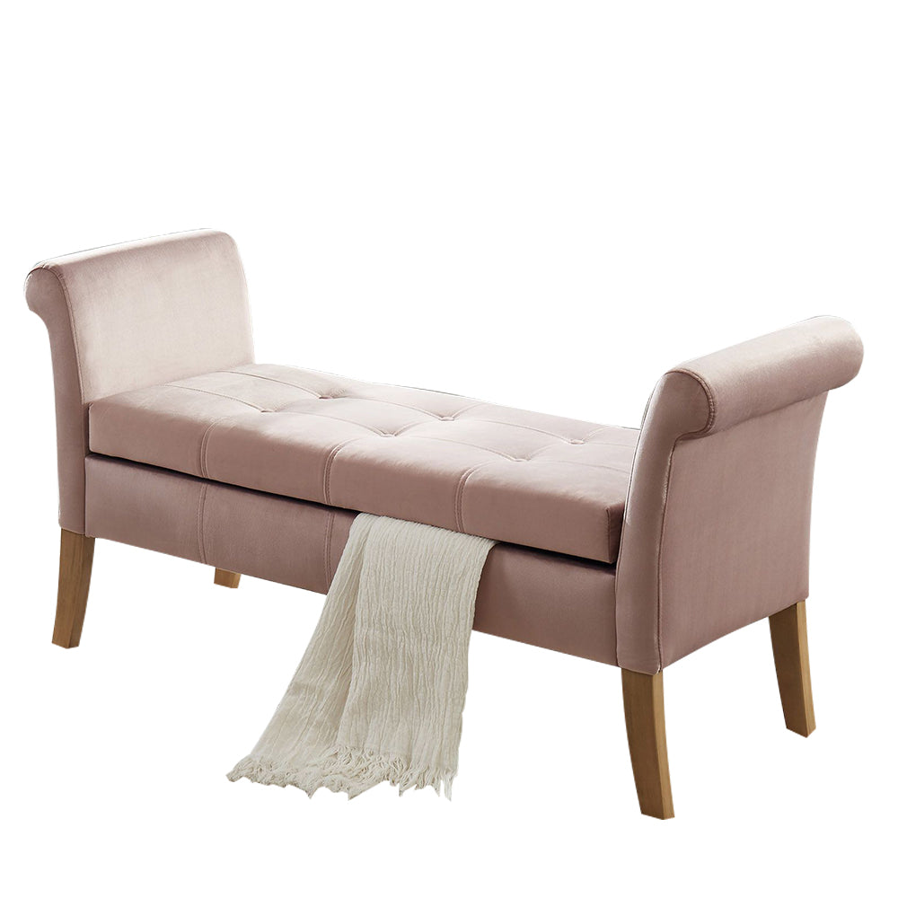 Finn II Pink Bench with storage