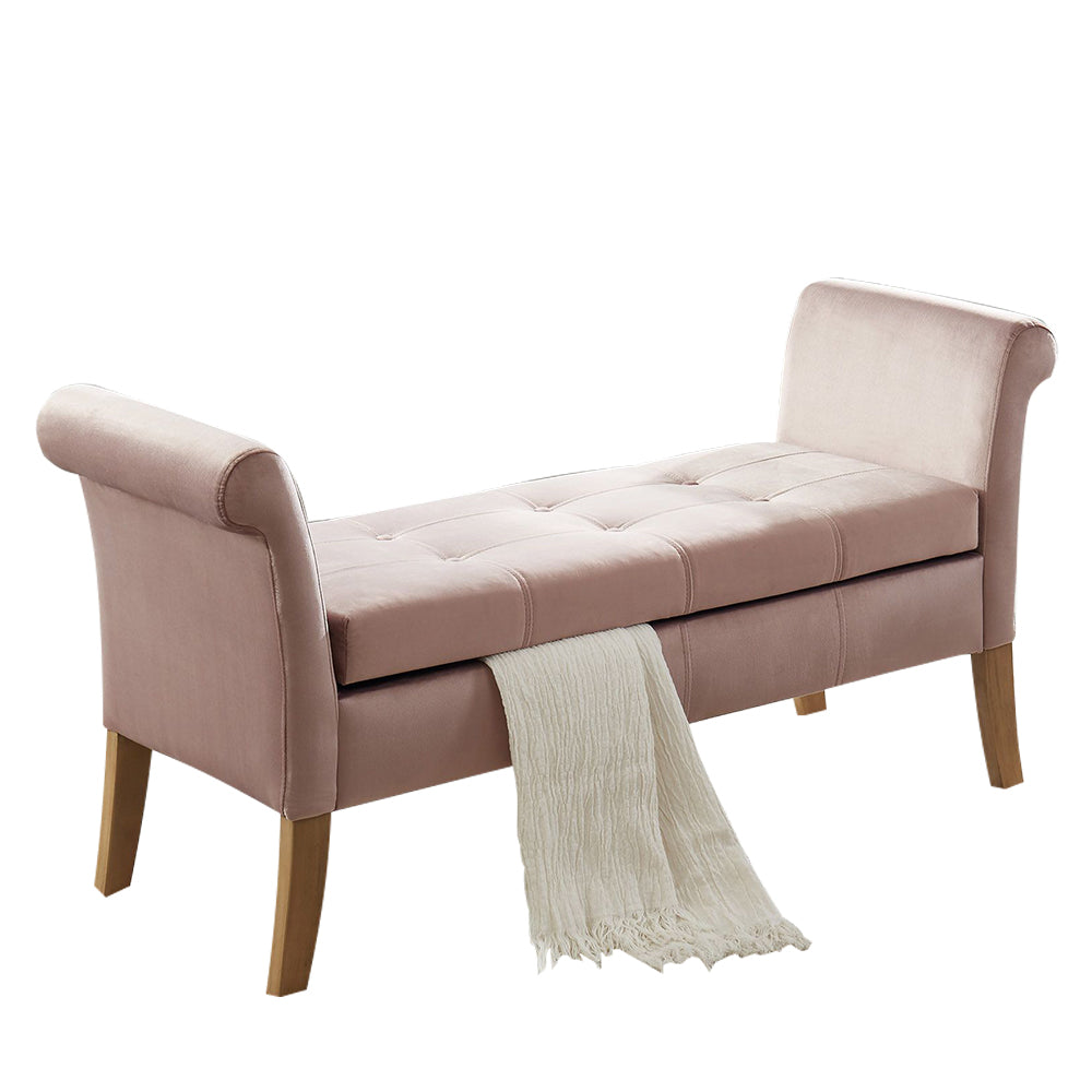 Finn II Pink Bench with storage