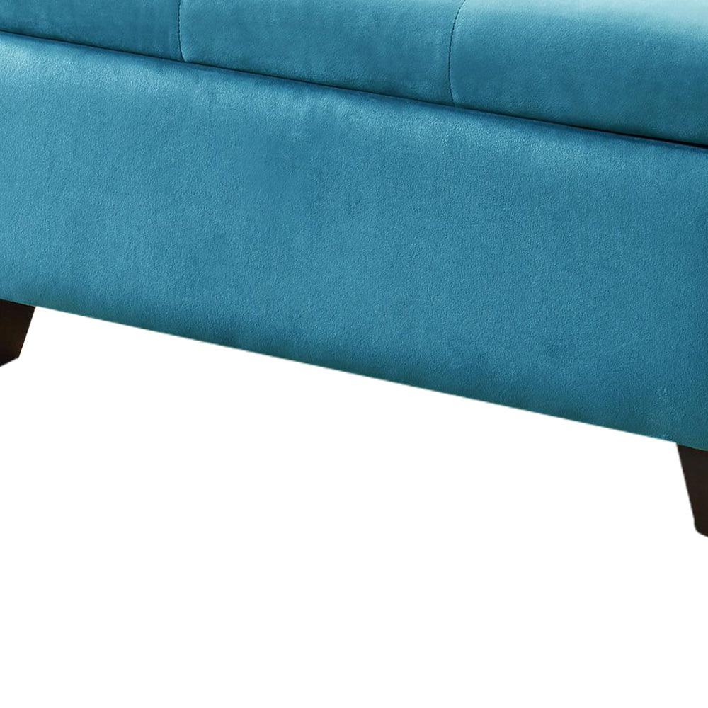 Silas Blue Storage bench/ottoman