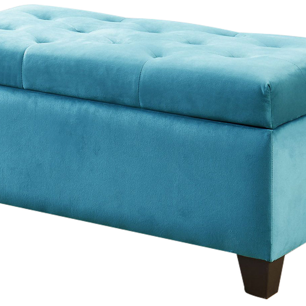 Silas Blue Storage bench/ottoman