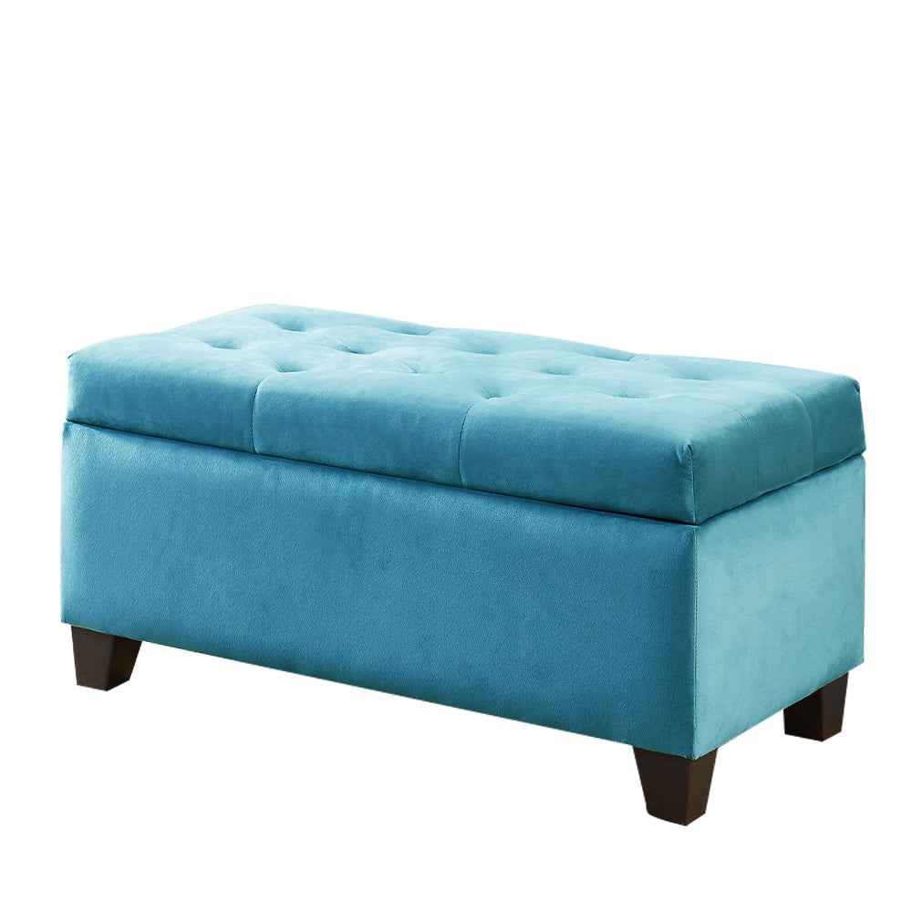 Silas Blue Storage bench/ottoman