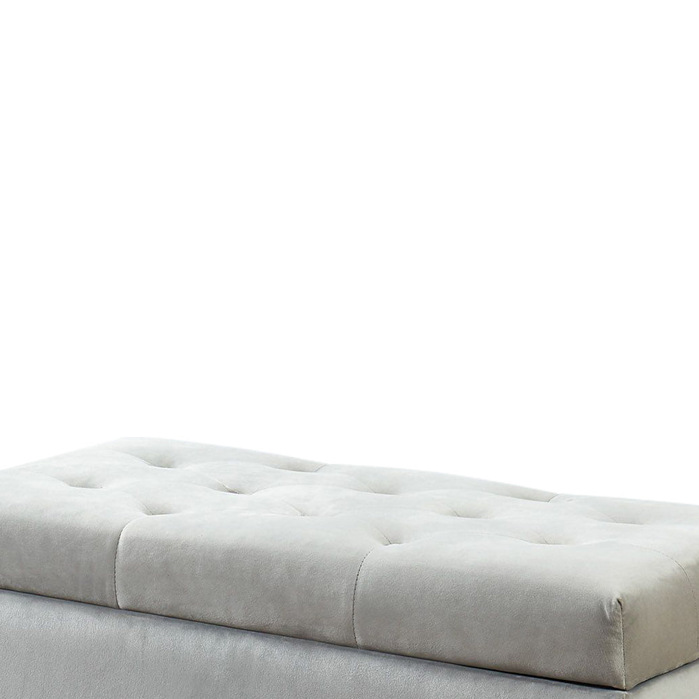 Silas I Gray Storage bench/ottoman