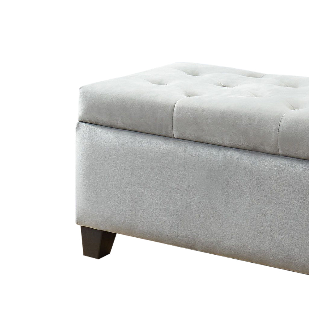 Silas I Gray Storage bench/ottoman