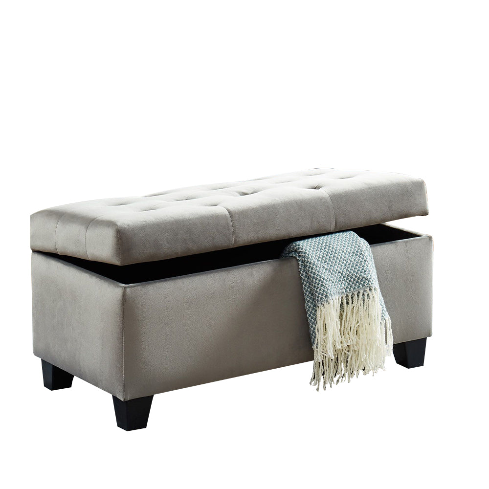 Silas I Gray Storage bench/ottoman