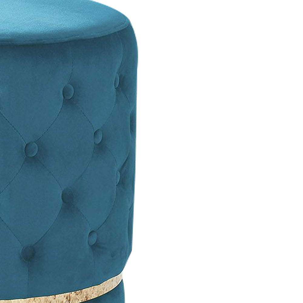 Luxxory I Blue Swivel Ottoman/Stool