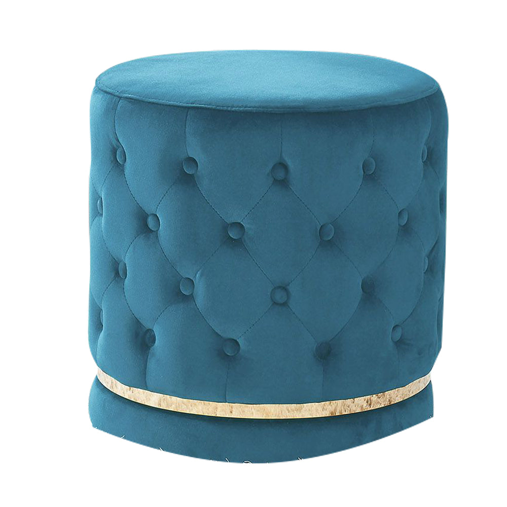 Luxxory I Blue Swivel Ottoman/Stool