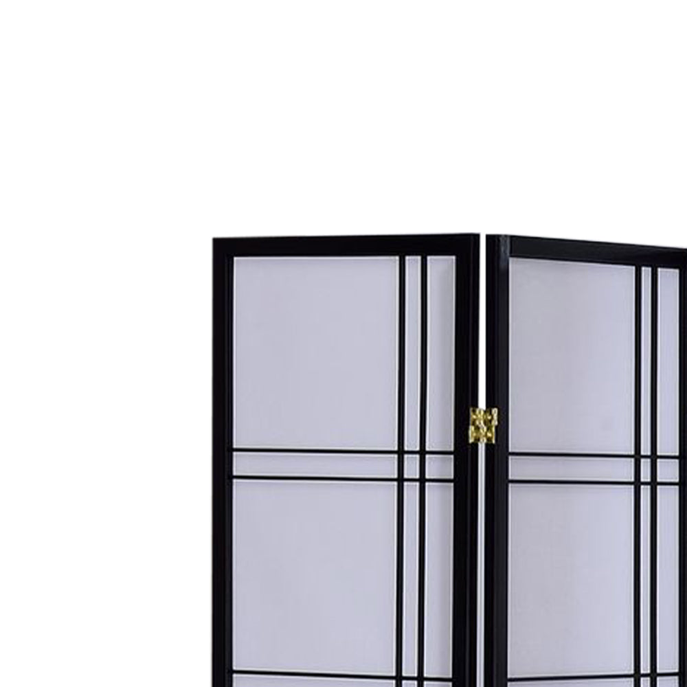 Boaz I Black color 4 panel screen