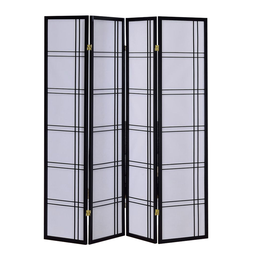 Boaz I Black color 4 panel screen