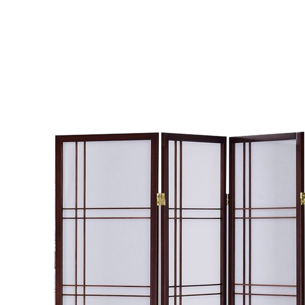 Boaz III Cherry color 4 panel screen