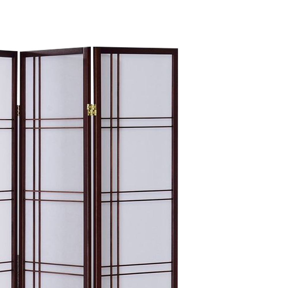 Boaz III Cherry color 4 panel screen