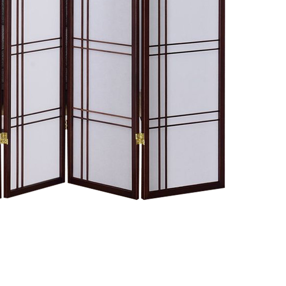 Boaz III Cherry color 4 panel screen