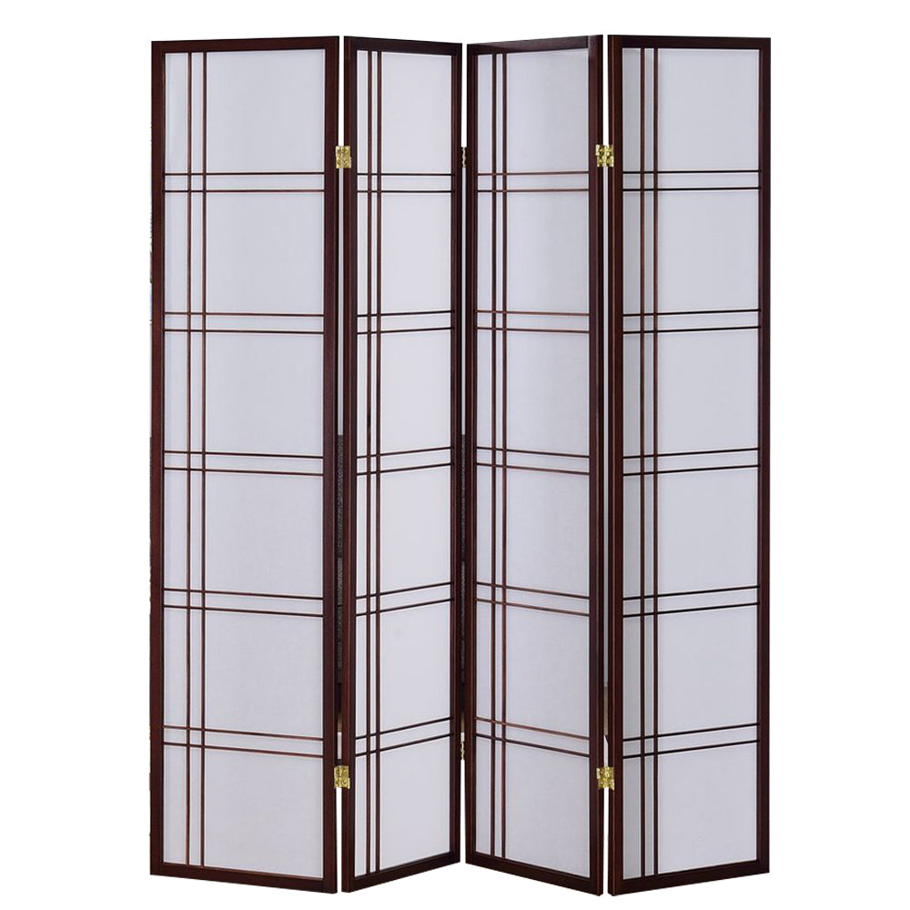 Boaz III Cherry color 4 panel screen