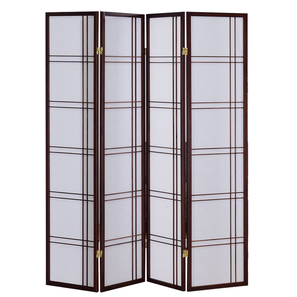 Boaz III Cherry color 4 panel screen