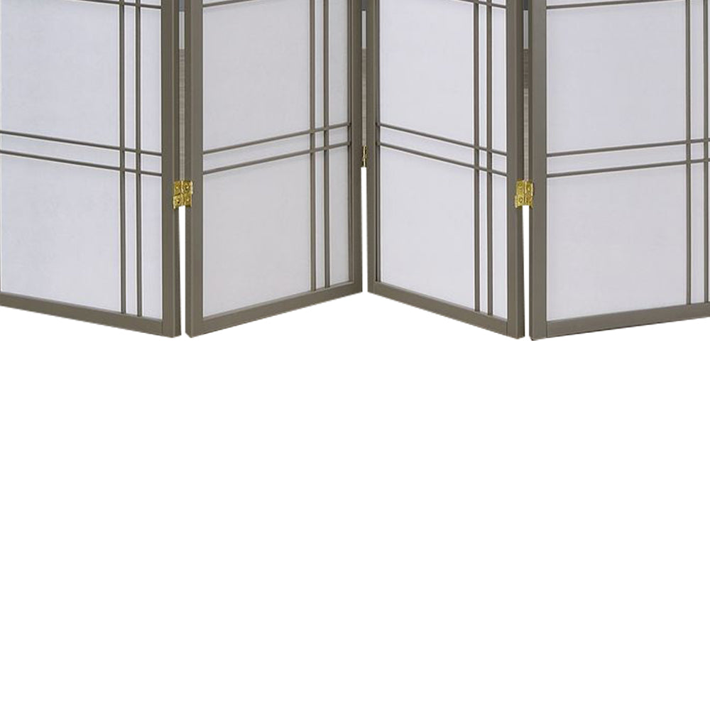 Boaz IV Gray color 4 panel screen