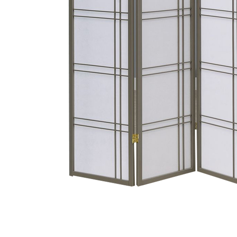 Boaz IV Gray color 4 panel screen