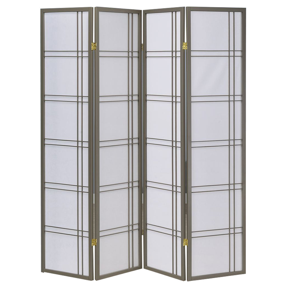 Boaz IV Gray color 4 panel screen